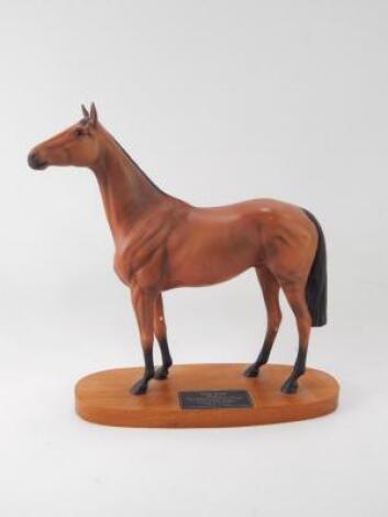 A Beswick matt figure of Red Rum