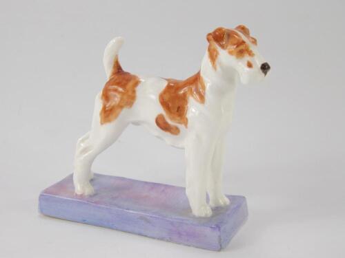 A Royal Worcester porcelain figure of a terrier