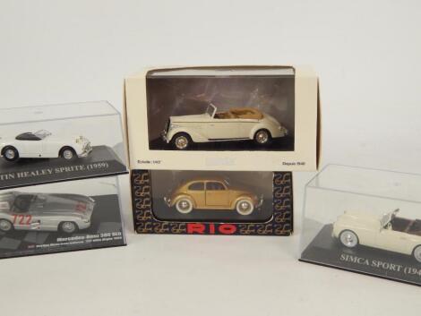 A Rio die cast model of a Volkswagen 1955 Millionth Beetle