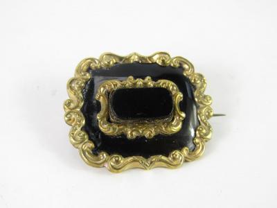 A Victorian memorial brooch