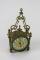 A late 19thC/early 20thC gilt metal wall hanging clock