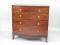 A Sheraton style inlaid mahogany bow fronted chest