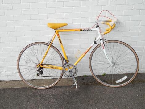 A Falcon Shimono Team Banana gentleman's racing bicycle