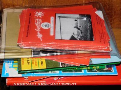 A collection of Arsenal Football memorabilia