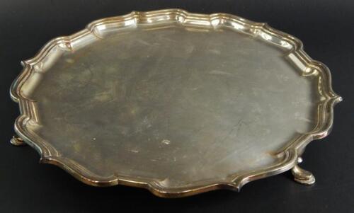 An Elizabeth II silver salver