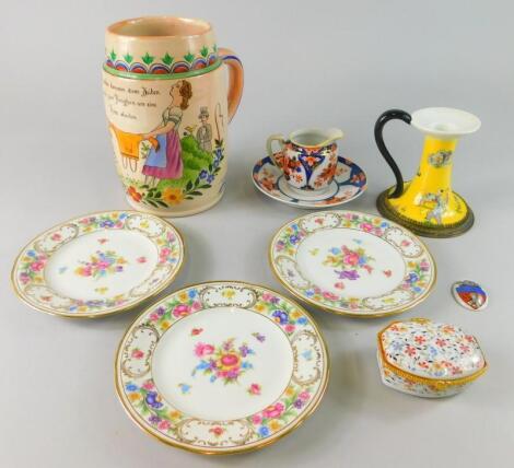 A collection of Continental ceramics