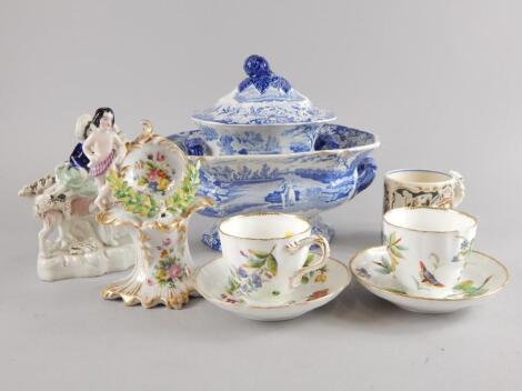 A collection of pottery and porcelain