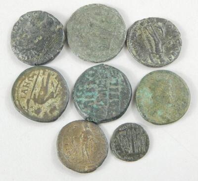 A collection of eight Roman and Roman style coins - 2
