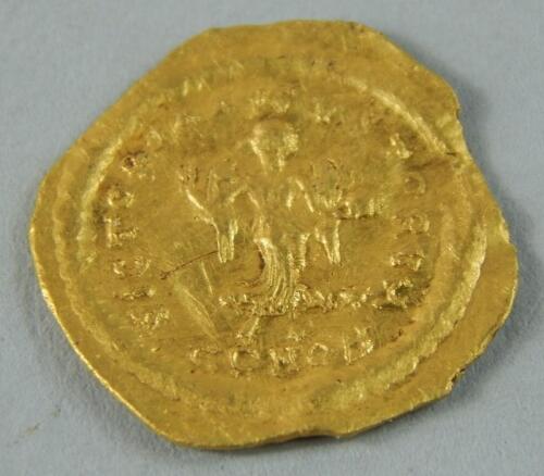 A Byzantine gold coin