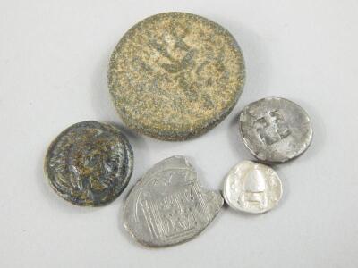 A collection Ancient Greek silver and other coins - 2