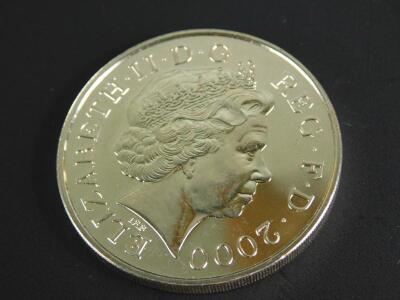 A Queen Elizabeth the Queen Mother £5 silver coin - 2