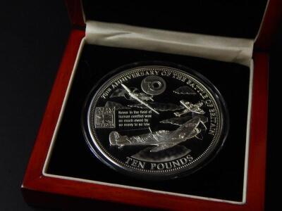 A 2010 Battle of Britain £10 sterling silver proof coin - 2