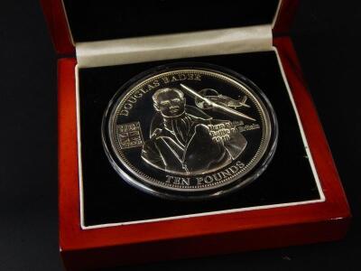 A 2010 Douglas Bader £10 sterling silver collector's coin - 3