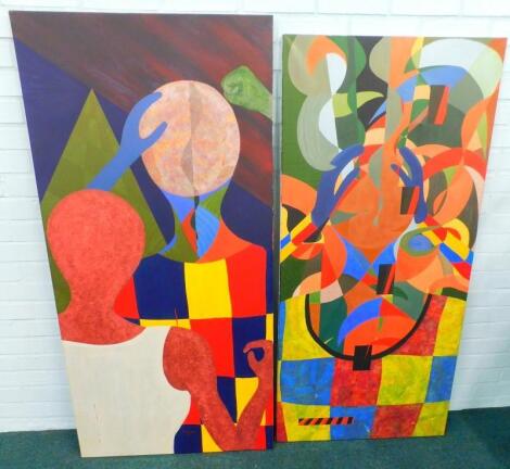 Martin Page (1949-2013). Paintings x 2