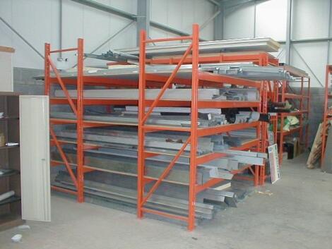 Redirack pallet racking comprising; 23 off uprights