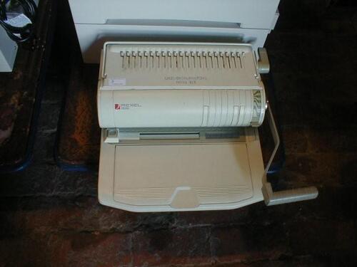 A Rexel CB350 document binder