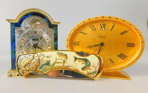 Two small clocks etc