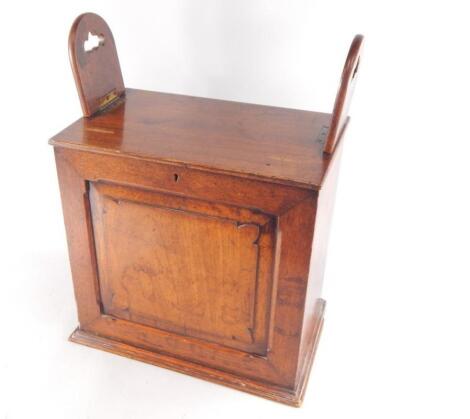 A 19thC / early 20thC oak stationery box