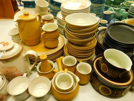 Various Denby style and other pottery