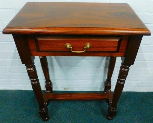 A mahogany side table