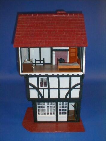 A mock Tudor dolls house