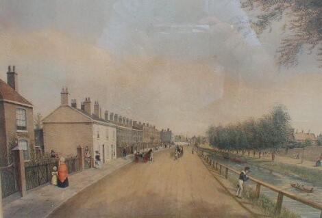 A colour lithograph of Spalding and two landscape prints