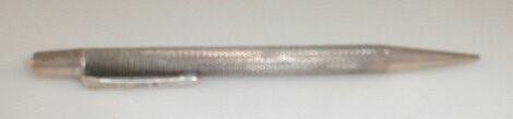 A silver propelling pencil