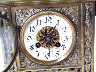 A 19thC Baroque design mantel clock - 2