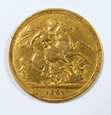 A George IV gold full sovereign