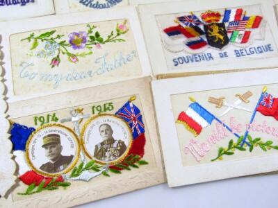 Various early 20thC and embroidered war postcards - 2