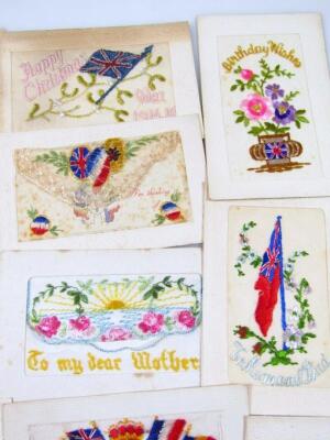 Various early 20thC and embroidered war postcards - 4