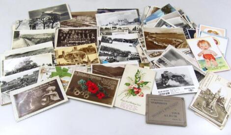 Various early 20thC and later postcards