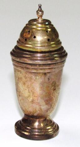 A George V silver pepper pot