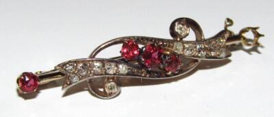 An early 20thC diamond brooch