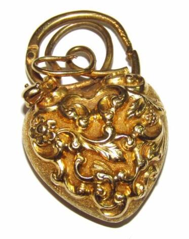 A heavy heart shaped locket