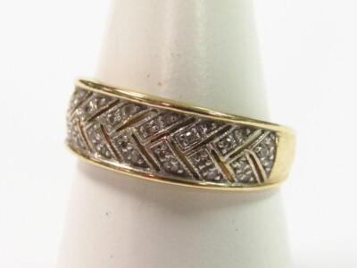 A 15ct gold dress ring