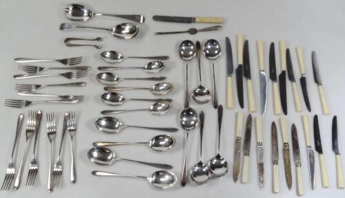 Various silver plated cutlery