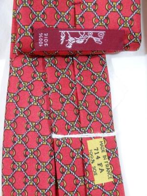 An original genuine Hermes gentleman's silk tie - 2