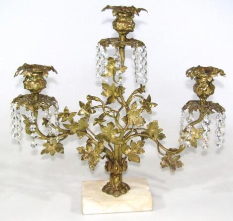 A Regency style centrepiece candelabrum