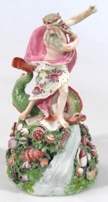 An 18thC Derby porcelain figure group