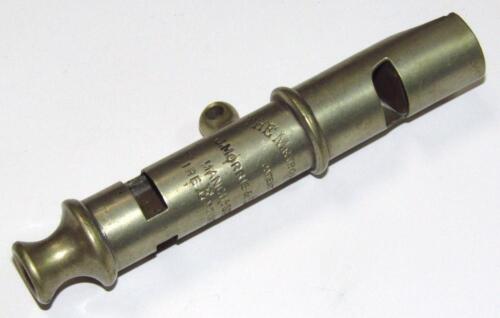 An early 20thC Metropolitan patent policeman's whistle