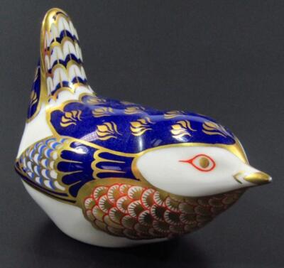 A Royal Crown Derby bird paperweight ornament