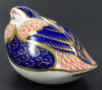 A Royal Crown Derby quail paperweight ornament - 2