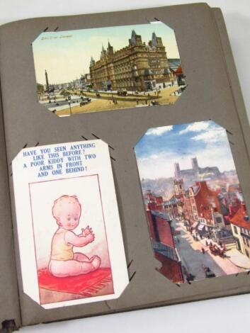 Various early 20thC and later postcards