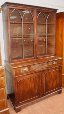 A George III mahogany bookcase