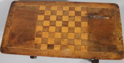 A 19thC mahogany and inlaid games table - 2