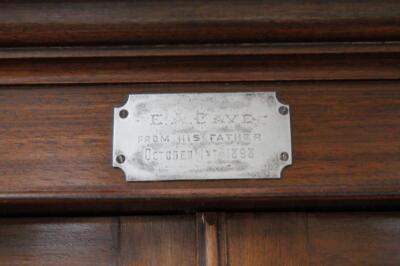 A late 19thC glazed bookcase - 2