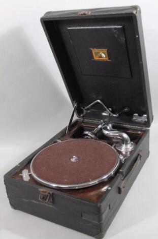 A mid-20thC HMV table top gramophone