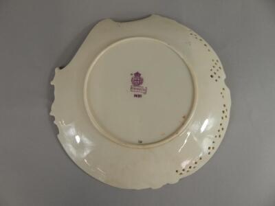 Two Royal Worcester 'Empress' reticulated dessert plates - 3