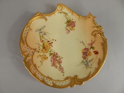 Two Royal Worcester 'Empress' reticulated dessert plates - 4